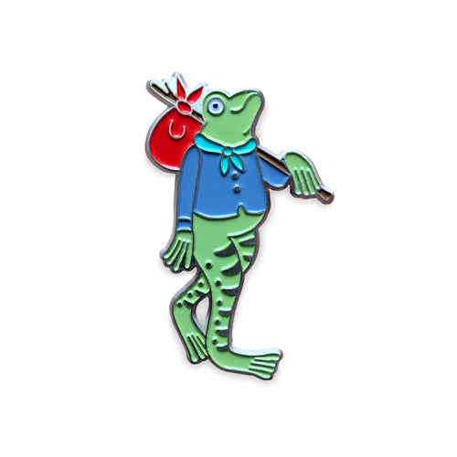 Hobo Frog enamel pin