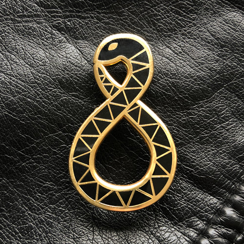 Ouroboros Snake enamel pin