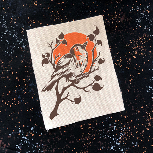 Robin On Branch canvas patch